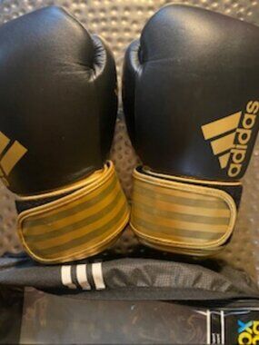 Adidas Hybrid 200 Leather Boxing Gloves - 12OZ